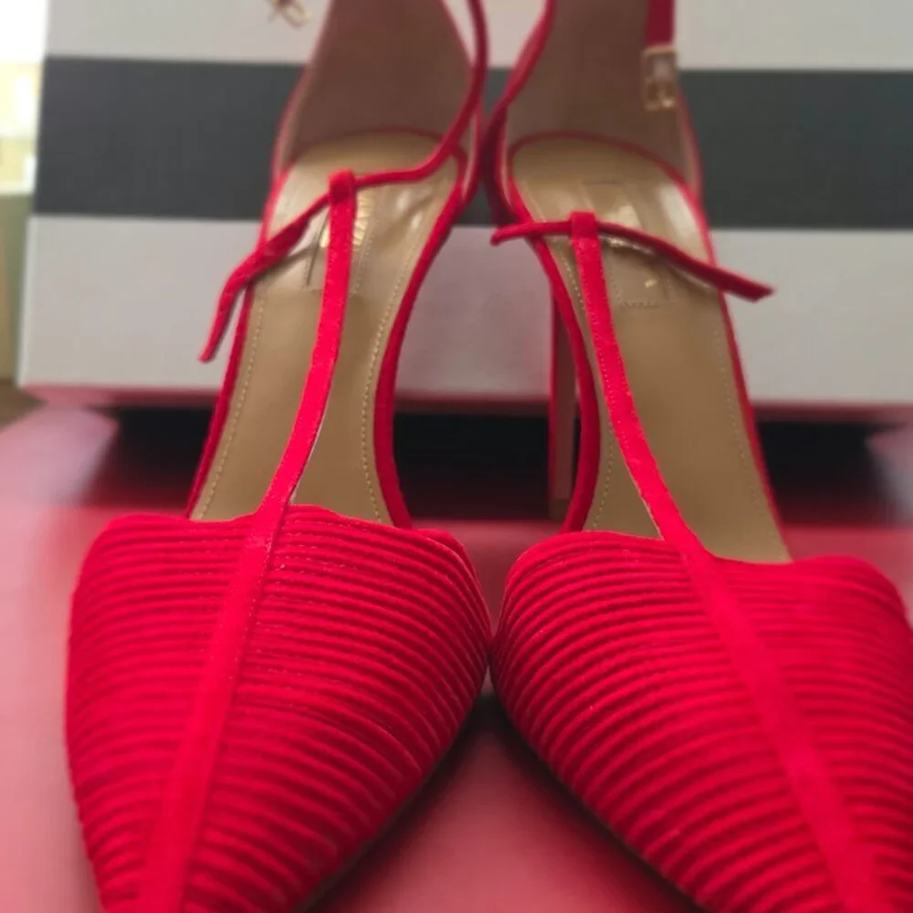 Aquazzura | Ritz Pump 105 | Carnation Red | Size 39/8.5 | Used